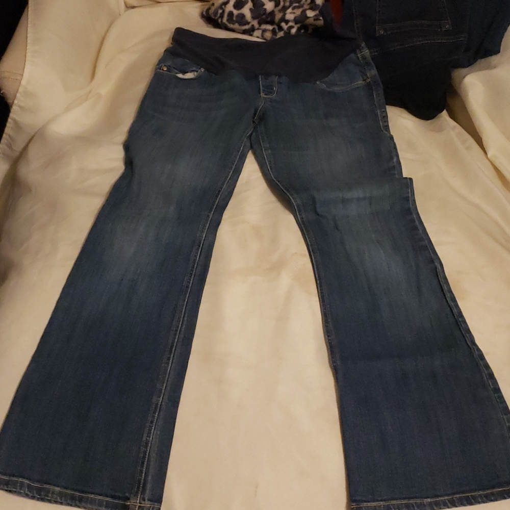 Old Navy maternity flare jeans